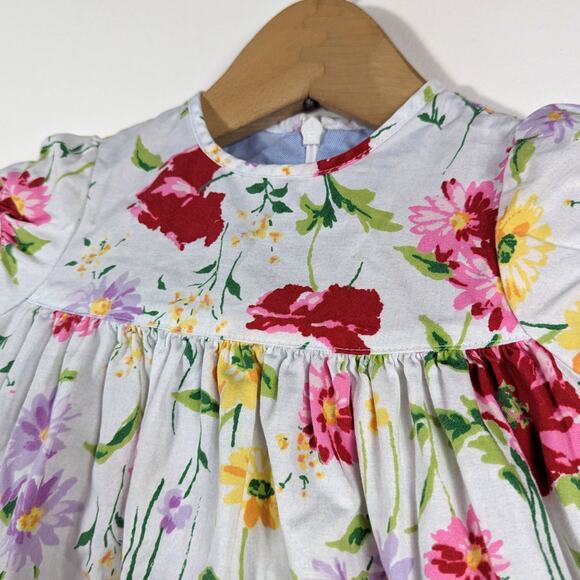 Vintage Tommy Hilfiger Dress Baby Girls Size 3-6m Floral Wildflower - Picture 2 of 6